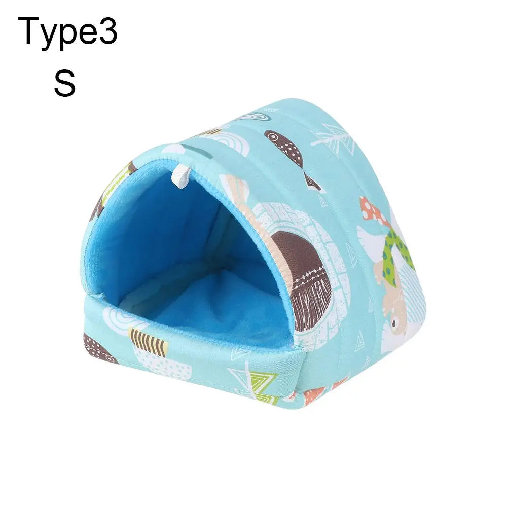 Comfortable Hamster House Small Animal Sleeping Bed Soft Guinea Pig Nest Warm Mat Mini Cage for Rabbit Squirrel Mat