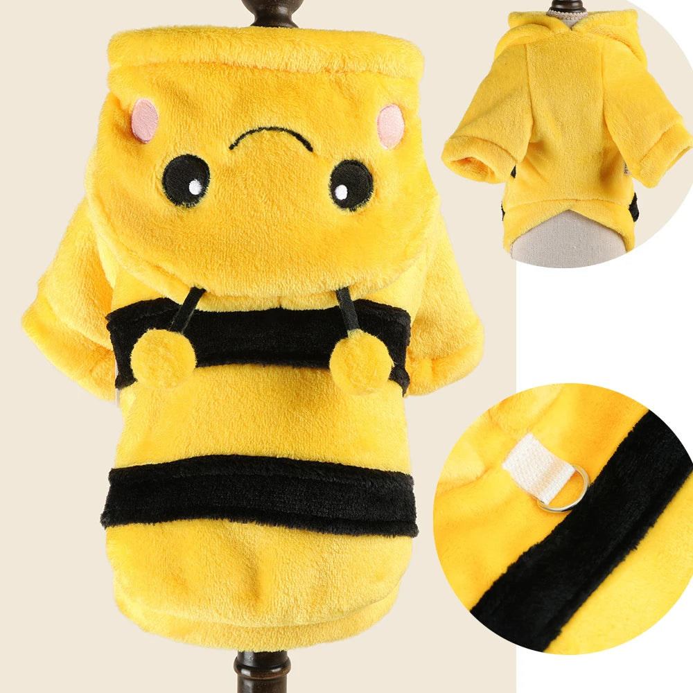 Funny Halloween Costume for Small Dog Fleece Warm Cosplay Pet Corgi French Bulldog Puppy Medium Clothing Coat Jacket Accessory