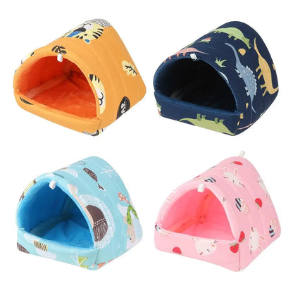 Comfortable Hamster House Small Animal Sleeping Bed Soft Guinea Pig Nest Warm Mat Mini Cage for Rabbit Squirrel Mat
