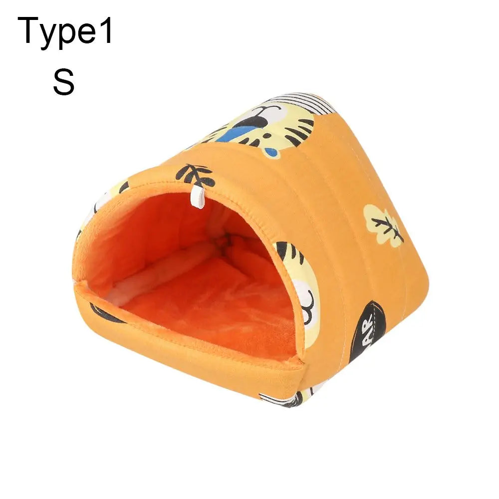 Comfortable Hamster House Small Animal Sleeping Bed Soft Guinea Pig Nest Warm Mat Mini Cage for Rabbit Squirrel Mat