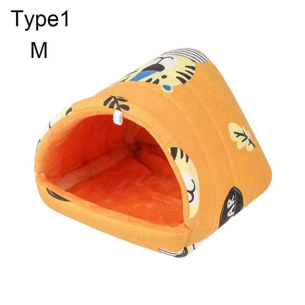 Comfortable Hamster House Small Animal Sleeping Bed Soft Guinea Pig Nest Warm Mat Mini Cage for Rabbit Squirrel Mat