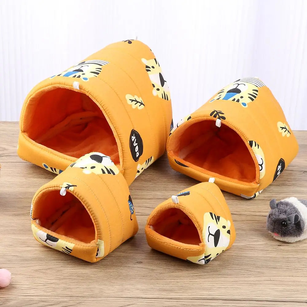 Comfortable Hamster House Small Animal Sleeping Bed Soft Guinea Pig Nest Warm Mat Mini Cage for Rabbit Squirrel Mat