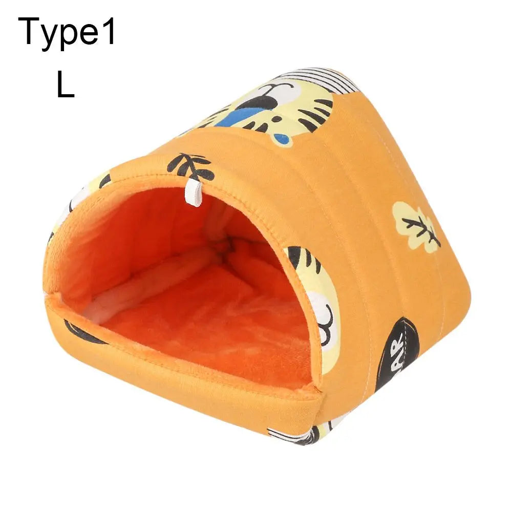 Comfortable Hamster House Small Animal Sleeping Bed Soft Guinea Pig Nest Warm Mat Mini Cage for Rabbit Squirrel Mat