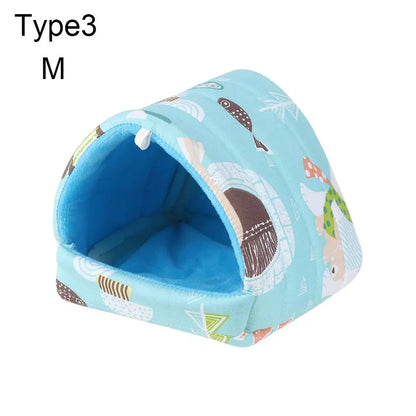 Comfortable Hamster House Small Animal Sleeping Bed Soft Guinea Pig Nest Warm Mat Mini Cage for Rabbit Squirrel Mat