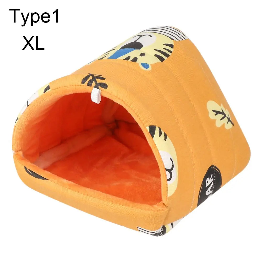 Comfortable Hamster House Small Animal Sleeping Bed Soft Guinea Pig Nest Warm Mat Mini Cage for Rabbit Squirrel Mat