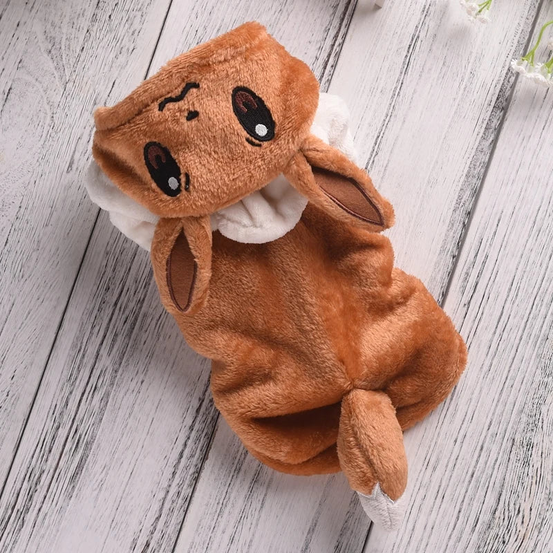 Funny Halloween Costume for Small Dog Fleece Warm Cosplay Pet Corgi French Bulldog Puppy Medium Clothing Coat Jacket Accessory