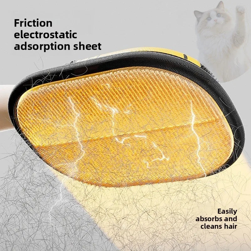 Pet Hair Removal Kit: Sticky Roller, Static Brush, and Grooming Gloves for Effective Fur Removal from Furniture, Vehicles, and Clothing