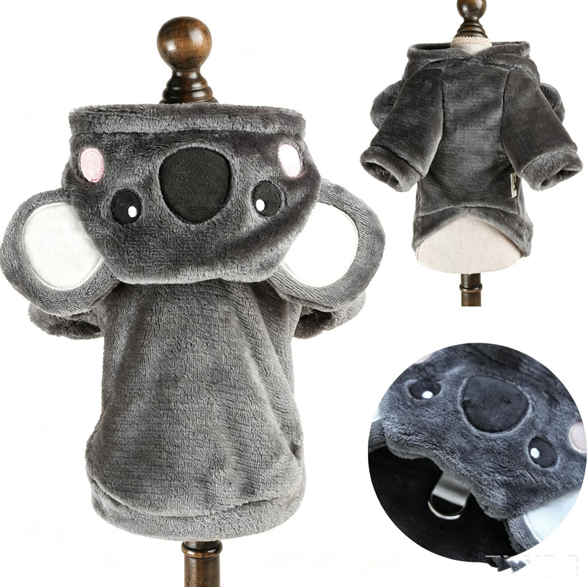 Funny Halloween Costume for Small Dog Fleece Warm Cosplay Pet Corgi French Bulldog Puppy Medium Clothing Coat Jacket Accessory
