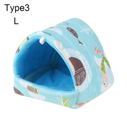 Comfortable Hamster House Small Animal Sleeping Bed Soft Guinea Pig Nest Warm Mat Mini Cage for Rabbit Squirrel Mat