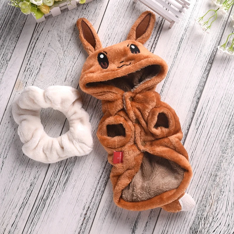 Funny Halloween Costume for Small Dog Fleece Warm Cosplay Pet Corgi French Bulldog Puppy Medium Clothing Coat Jacket Accessory