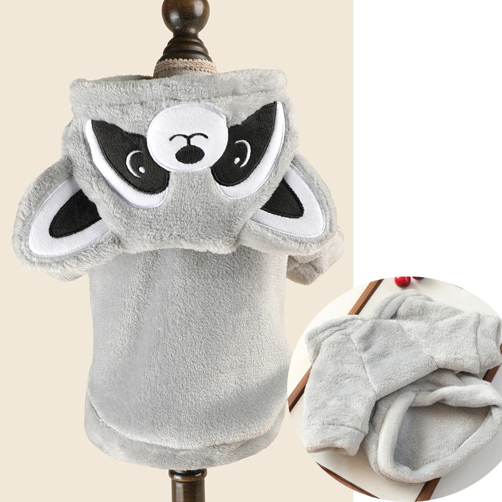 Funny Halloween Costume for Small Dog Fleece Warm Cosplay Pet Corgi French Bulldog Puppy Medium Clothing Coat Jacket Accessory