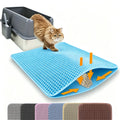 Double Layer Non-Slip Cat Litter Mat - Wear-Resistant, Waterproof Filter for Large Litter Boxes